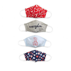 Nordstrom Girls 4-Pack Cute Cotton Face Masks